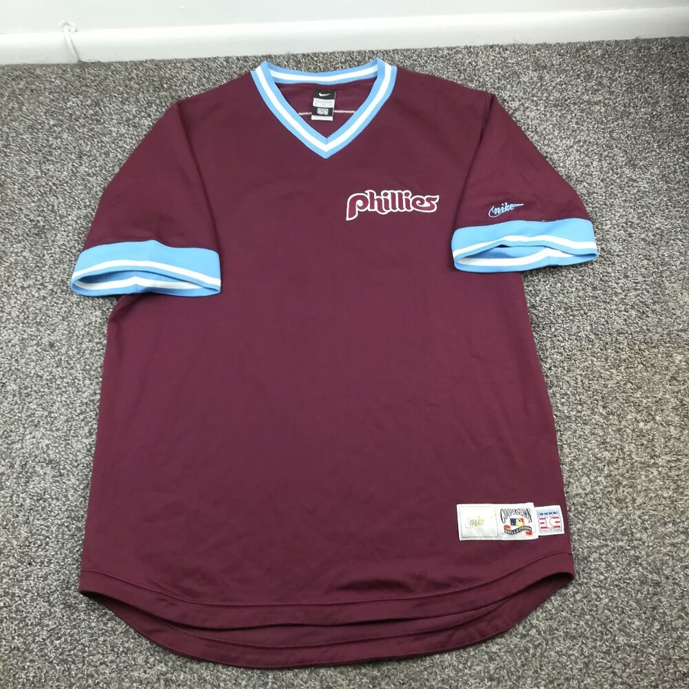Mike Schmidt Philadelphia Phillies Jersey Nike Vintage Logo Sewn HOF Mens XL